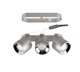 Plafón de techo Trio Guayana LED níquel mate 3000K 27,3cm 651000307