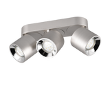 Plafón de techo Trio Guayana LED níquel mate 3000K 27,3cm 651000307