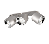 Plafón de techo Trio Guayana LED níquel mate 3000K 27,3cm 651000307