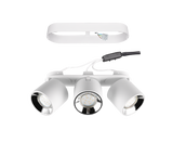 Plafón de techo Trio Guayana LED blanco mate 3000K 27,3cm 651000331