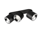 Plafón de techo Trio Guayana LED negro mate 3000K 27,3cm 651000332
