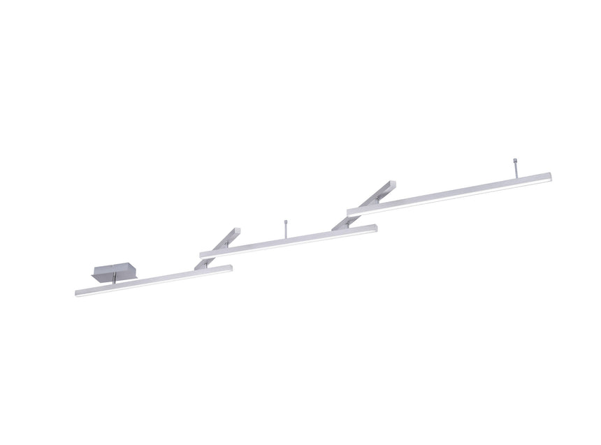 Trio Melby Plafón LED de metal níquel mate 651210507