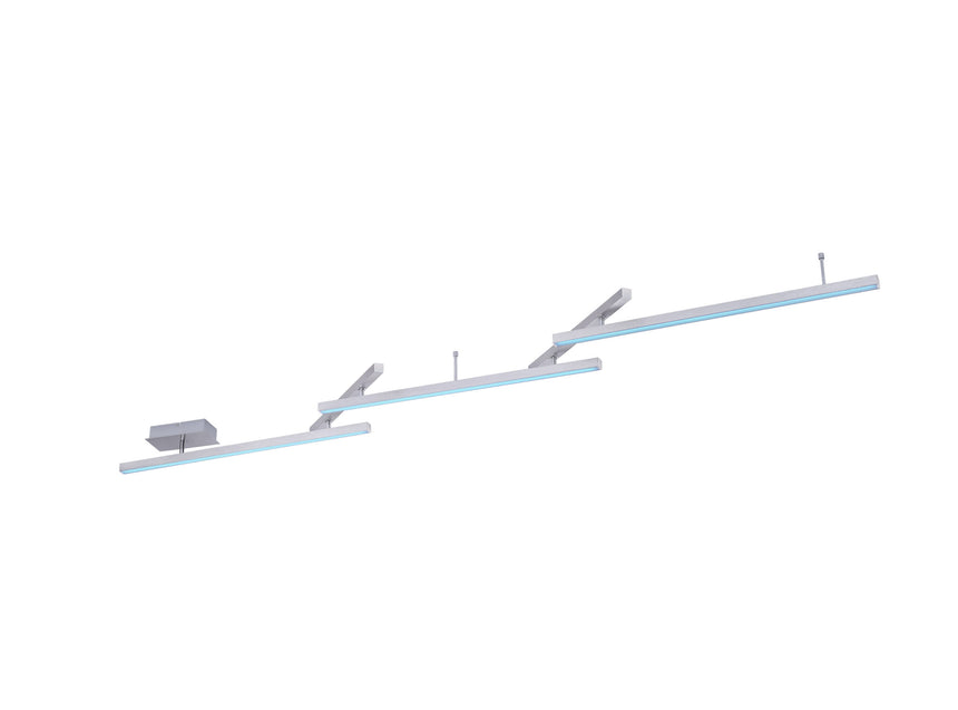 Trio Melby Plafón LED de metal níquel mate 651210507