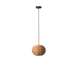 Faro HAKA 250 Lámpara colgante negra/ratán 65134-73
