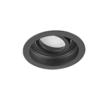 Plafón de techo Trio Kenai LED negro mate 3000K Ø9,2cm 651500132