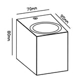 Mantra Kandanchu Aplique exterior IP54 blanco 6517