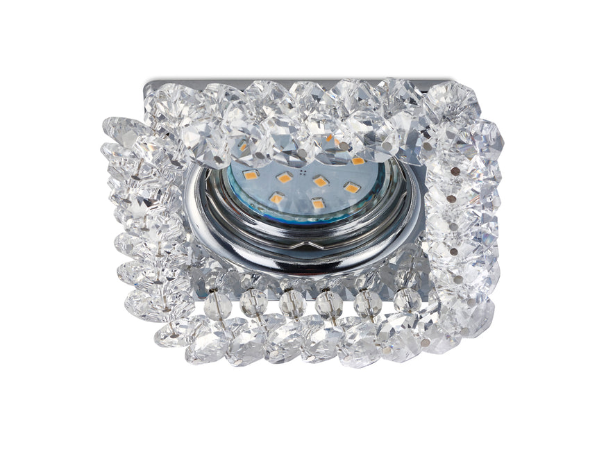 Plafón de techo Trio Dolomite LED cromo 3000K 10cm 651800152