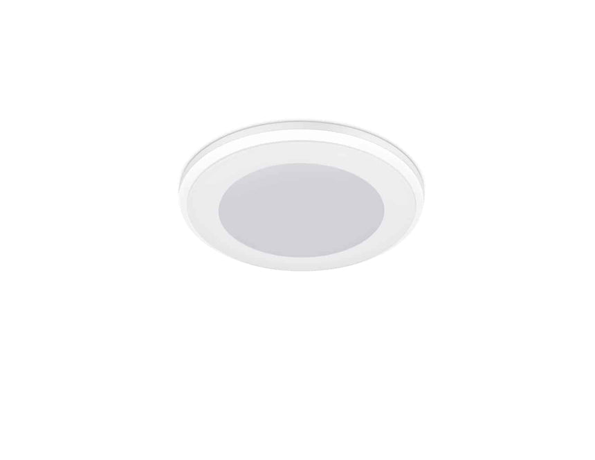 Trio Aura Empotrable LED de plástico estera blanca 652310131
