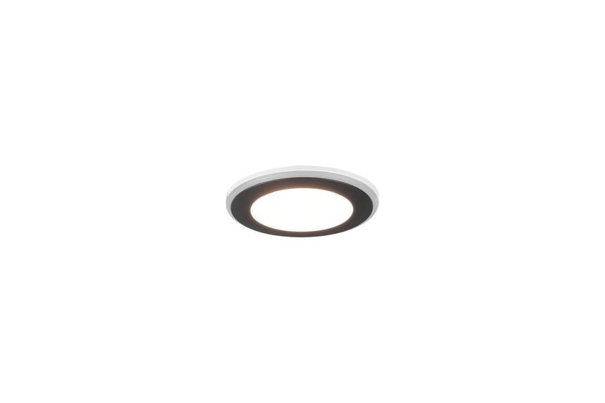 Trio Aura Empotrable LED de plástico estera negra 652310132