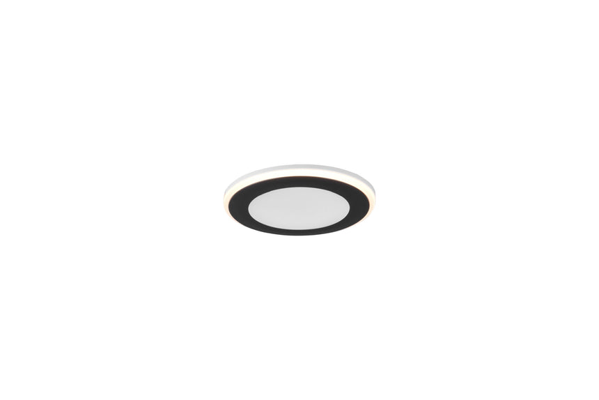 Trio Aura Empotrable LED de plástico estera negra 652310132