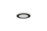 Trio Aura Empotrable LED de plástico estera negra 652410132
