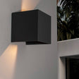 Mantra Davos Aplique exterior LED  IP54 negro 7649 - en ambiente