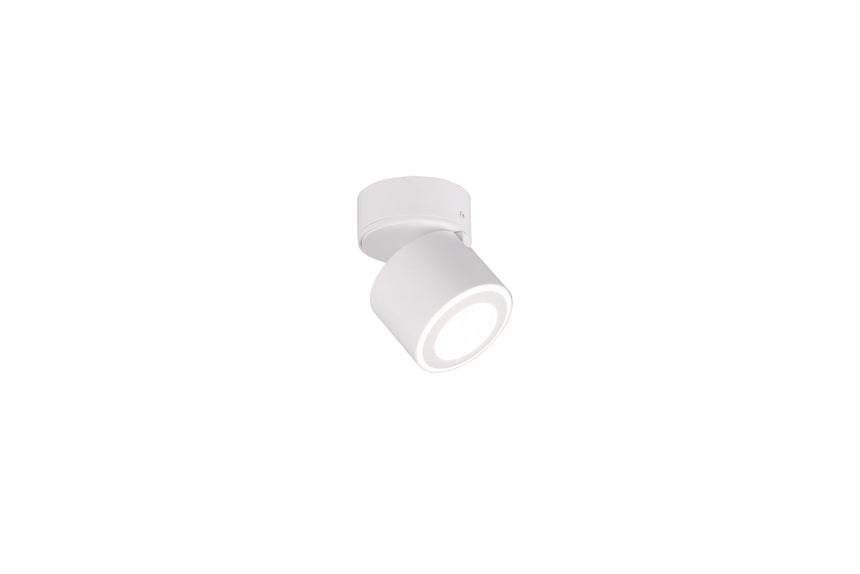 Trio Taurus Plafón LED de metal estera blanca 652910131