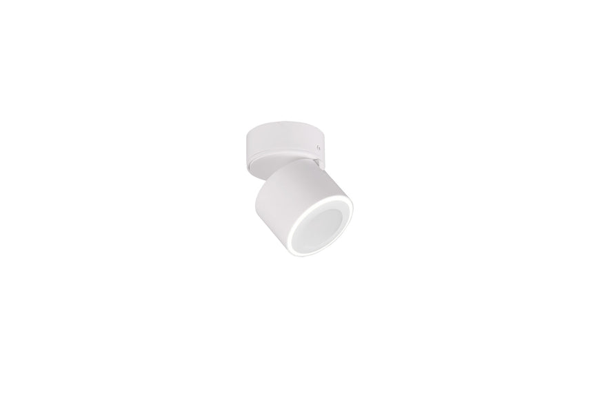 Trio Taurus Plafón LED de metal estera blanca 652910131