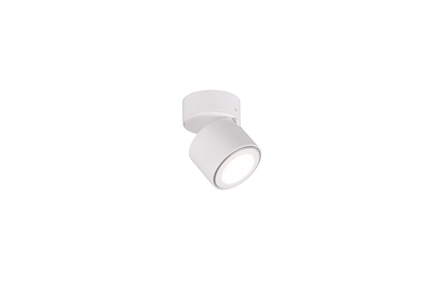 Trio Taurus Plafón LED de metal estera blanca 652910131
