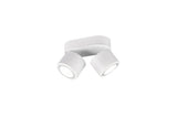 Trio Taurus Plafón LED de metal estera blanca 652910231
