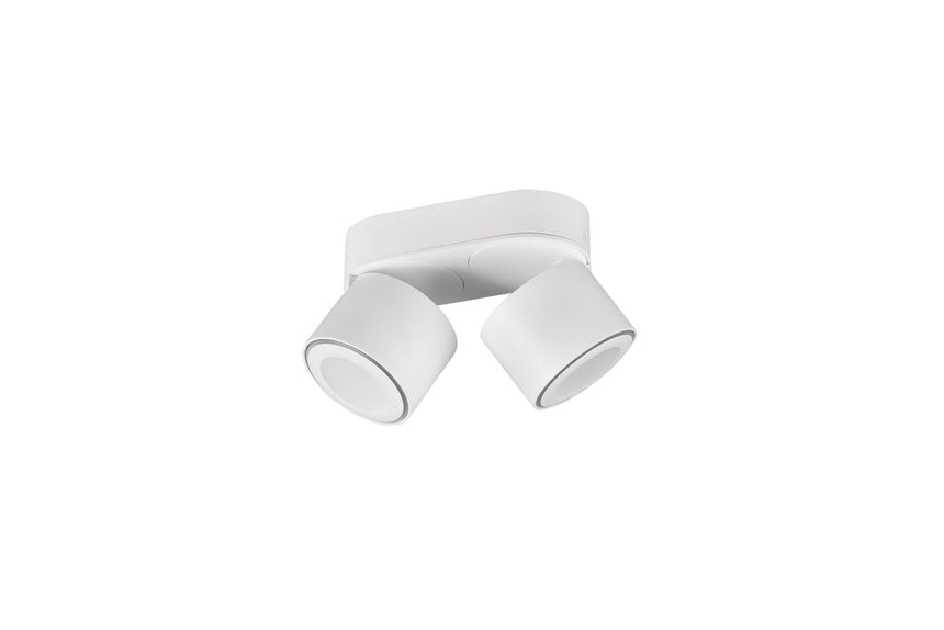 Trio Taurus Plafón LED de metal estera blanca 652910231