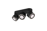 Trio Taurus Plafón LED de metal estera negra 652910332
