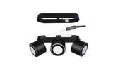 Trio Taurus Plafón LED de metal estera negra 652910332