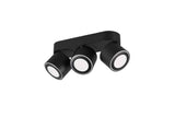 Trio Taurus Plafón LED de metal estera negra 652910332