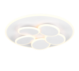 Plafón de techo Trio Mandala LED blanco mate CCT regulable con mando Ø49cm 653210631