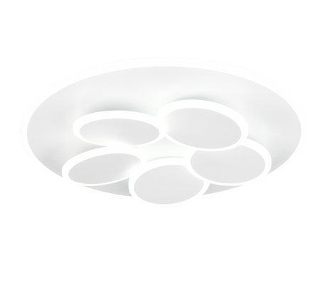 Plafón de techo Trio Mandala LED blanco mate CCT regulable con mando Ø49cm 653210631 - vista 2