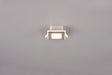 Plafón de techo Trio Nimbus LED cromo 3000K regulable IP44 8,5cm 653410106