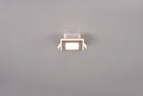 Plafón de techo Trio Nimbus LED cromo 3000K regulable IP44 8,5cm 653410106
