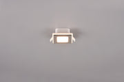 Plafón de techo Trio Nimbus LED cromo 3000K IP44 8,5cm 653410106