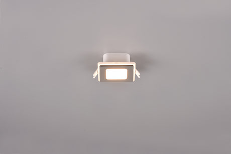 Plafón de techo Trio Nimbus LED cromo 3000K regulable IP44 8,5cm 653410106