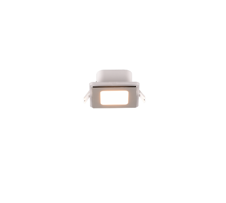 Plafón de techo Trio Nimbus LED cromo 3000K regulable IP44 8,5cm 653410106