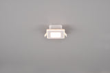 Plafón de techo Trio Nimbus LED blanco mate 3000K regulable IP44 8,5cm 653410131