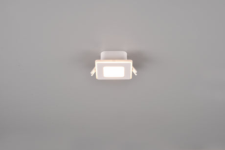 Plafón de techo Trio Nimbus LED blanco mate 3000K regulable IP44 8,5cm 653410131