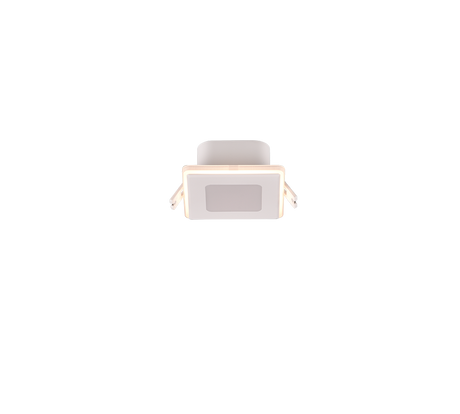Plafón de techo Trio Nimbus LED blanco mate 3000K regulable IP44 8,5cm 653410131