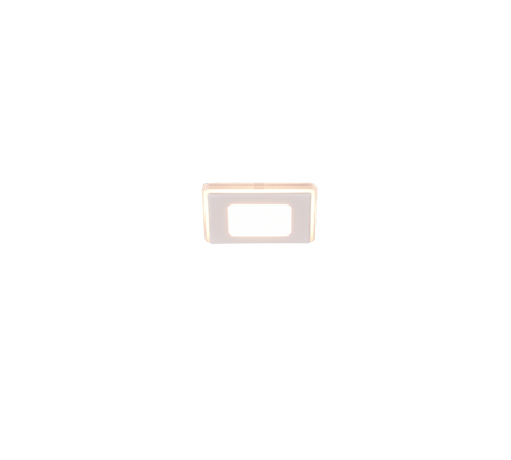 Plafón de techo Trio Nimbus LED blanco mate 3000K regulable IP44 8,5cm 653410131