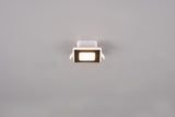 Plafón de techo Trio Nimbus LED negro mate 3000K regulable IP44 8,5cm 653410132