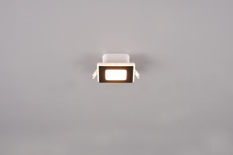 Plafón de techo Trio Nimbus LED negro mate 3000K regulable IP44 8,5cm 653410132