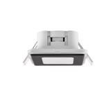 Plafón de techo Trio Nimbus LED negro mate 3000K regulable IP44 8,5cm 653410132