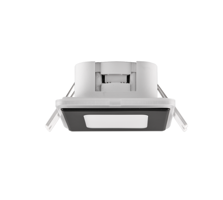 Plafón de techo Trio Nimbus LED negro mate 3000K regulable IP44 8,5cm 653410132