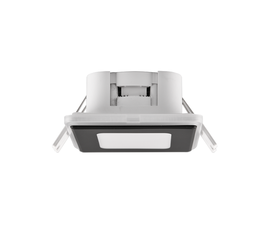 Plafón de techo Trio Nimbus LED negro mate 3000K regulable IP44 8,5cm 653410132