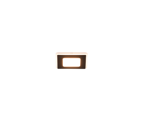 Plafón de techo Trio Nimbus LED negro mate 3000K regulable IP44 8,5cm 653410132