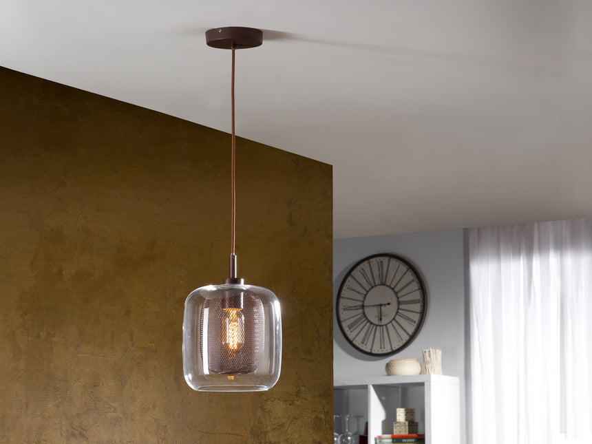 Schuller Fox 653608 Colgante Chocolate y transparente