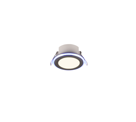 Plafón de techo Trio Argus LED cromo 3000K Ø8,2cm 653610106