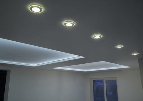 Plafón de techo Trio Argus LED cromo 3000K Ø8,2cm 653610106