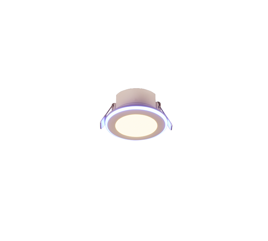 Plafón de techo Trio Argus LED blanco mate 3000K Ø8,2cm 653610131