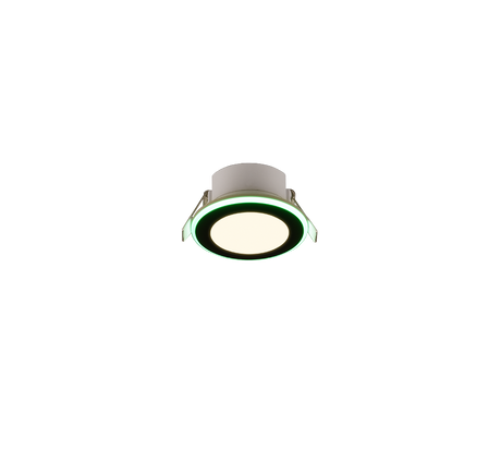 Plafón de techo Trio Argus LED negro mate 3000K Ø8,2cm 653610132
