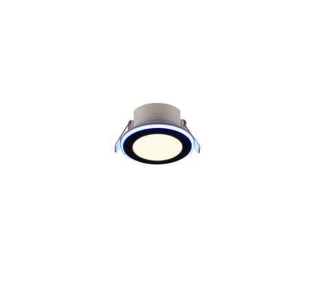 Plafón de techo Trio Argus LED negro mate 3000K Ø8,2cm 653610132