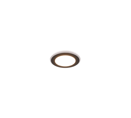Plafón de techo Trio Argus LED negro mate 3000K Ø8,2cm 653610132