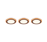 Plafón de techo Trio Argus LED cromo 3000K Ø8,2cm 653610306
