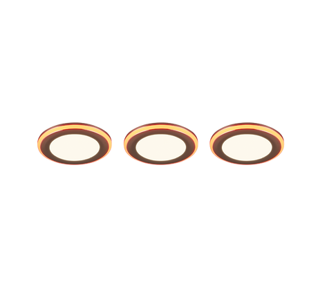 Plafón de techo Trio Argus LED cromo 3000K Ø8,2cm 653610306